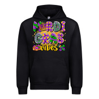 Black mardi gras vibes Urban Hoodie - LillyAllenDesigns