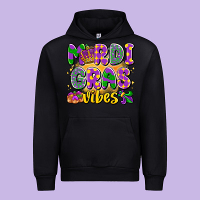 Mardi Gras Vibes Urban Hoodie Designed By Lillyallendesigns