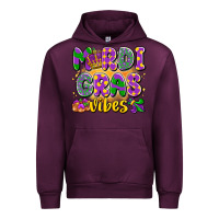 Mauve Wine mardi gras vibes Urban Hoodie - LillyAllenDesigns