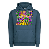 Pigment Midnight Navy mardi gras vibes Urban Hoodie - LillyAllenDesigns