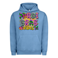 Pigment Pebble Blue mardi gras vibes Urban Hoodie - LillyAllenDesigns