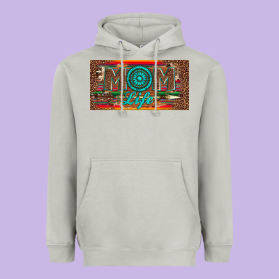 Mom Life License Plate Heavyweight Hoodie Designed By Artiststas