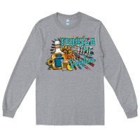 Heather Grey tequila time & sunshine Long Sleeve Tee - SublimationCraftShop