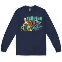 Navy tequila time & sunshine Long Sleeve Tee - SublimationCraftShop