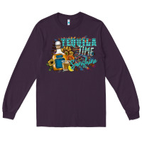 Plum tequila time & sunshine Long Sleeve Tee - SublimationCraftShop
