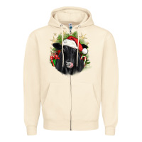 Sandshell christmas black angus Zipper Hoodie - JahusDesignShop