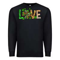 Black love luck with clover Premium Sweatshirt - NancyCooperArtShop