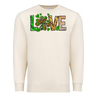 Sandshell love luck with clover Premium Sweatshirt - NancyCooperArtShop