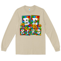 Mushroom bee kind autism Long Sleeve Tee - AdoDesignShop