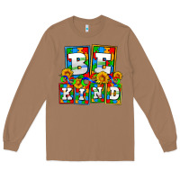 Toasted Coconut bee kind autism Long Sleeve Tee - AdoDesignShop
