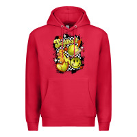 Cardinal vintage softball Premium Hoodie - MaliasSmallBusiness