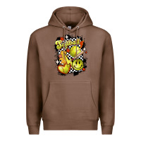 Chestnut vintage softball Premium Hoodie - MaliasSmallBusiness
