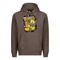 Coffee vintage softball Premium Hoodie - MaliasSmallBusiness