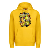 Lemon vintage softball Premium Hoodie - MaliasSmallBusiness