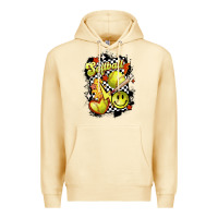 Pina Colada vintage softball Premium Hoodie - MaliasSmallBusiness