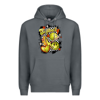 Rock vintage softball Premium Hoodie - MaliasSmallBusiness