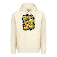 Sandshell vintage softball Premium Hoodie - MaliasSmallBusiness