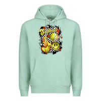 Seafoam vintage softball Premium Hoodie - MaliasSmallBusiness