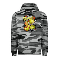Slate Camo vintage softball Premium Hoodie - MaliasSmallBusiness