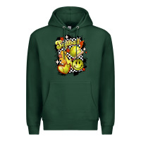 Sports Green vintage softball Premium Hoodie - MaliasSmallBusiness