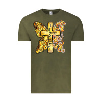 Vintage Olive faith child cancer cross Vintage Tee - Zillion Design Studio