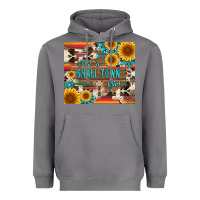 Storm just a small town girl with gemstone sunflower serape and cowhide Heavyweight Hoodie - Artiststas