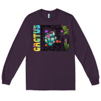 Plum cactus Long Sleeve Tee - CowhideDigitalArt