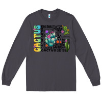 Smoke cactus Long Sleeve Tee - CowhideDigitalArt