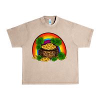 French Oak st patricks shamrock gold leopard rainbow Urban Heavy Tee - RanaPortraitStore