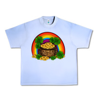 Grape Ice st patricks shamrock gold leopard rainbow Urban Heavy Tee - RanaPortraitStore