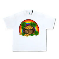 White st patricks shamrock gold leopard rainbow Urban Heavy Tee - RanaPortraitStore