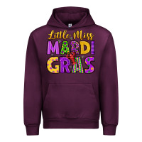 Mauve Wine little miss mardi gras Urban Hoodie - LillyAllenDesigns