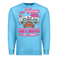 Ocean Blue as a taurus girl zodiac girls Premium Sweatshirt - Jasminsmagicworld