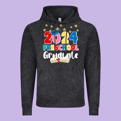 2024 Preschool Graduate Vintage Hoodie Designed By Jahusdesignshop