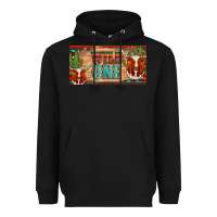 Black texas longhorn wild one cactus licanse plate Heavyweight Hoodie - Artiststas