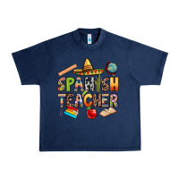 Navy spanish teacher Urban Heavy Tee - texasbilliewilder