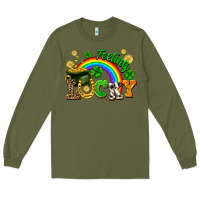 Army Green feeling lucky Long Sleeve Tee - FaDigitalArtStudio