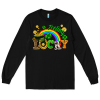 Black feeling lucky Long Sleeve Tee - FaDigitalArtStudio
