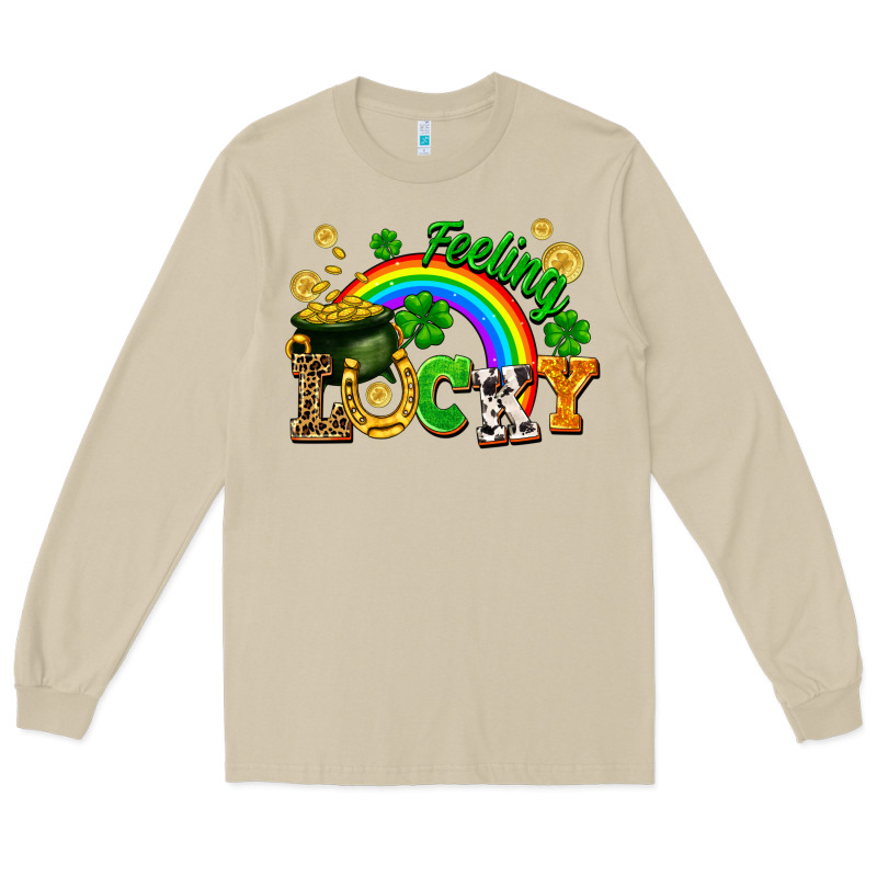 Feeling Lucky Long Sleeve Tee by FaDigitalArtStudio | Teevron