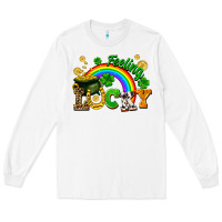White feeling lucky Long Sleeve Tee - FaDigitalArtStudio