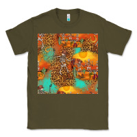 Army Green western skeleton seamless pattern Classic Tee - HRA Design Shop