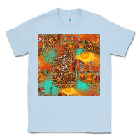 Dusty Blue western skeleton seamless pattern Classic Tee - HRA Design Shop