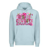 Blue Mist kisses cowboys martinis Premium Hoodie - NancyCooperArtShop