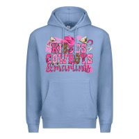 Colony Blue kisses cowboys martinis Premium Hoodie - NancyCooperArtShop