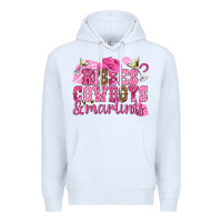 White kisses cowboys martinis Premium Hoodie - NancyCooperArtShop