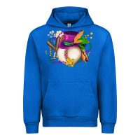 Cobalt mardi gras baseball Urban Hoodie - LillyAllenDesigns