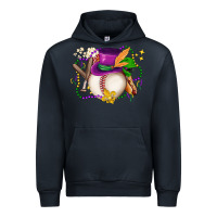 Navy mardi gras baseball Urban Hoodie - LillyAllenDesigns