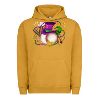 Pigment Peanut Butter mardi gras baseball Urban Hoodie - LillyAllenDesigns