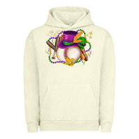 Pigment Pistachio mardi gras baseball Urban Hoodie - LillyAllenDesigns