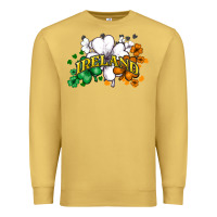 Antique Gold ireland flag Premium Sweatshirt - NancyCooperArtShop
